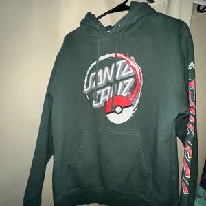 Santa Cruz x Pokémon Poké Ball Dot men's heavyweight fleece size Medium